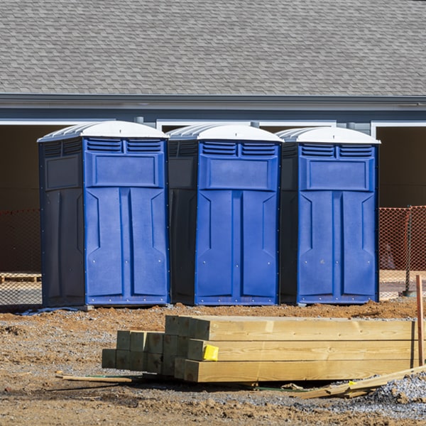 are there any restrictions on where i can place the porta potties during my rental period in West Point